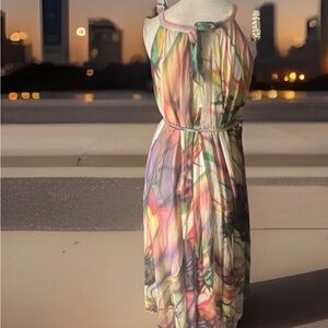 Elegant Multicolor Maxi Dress